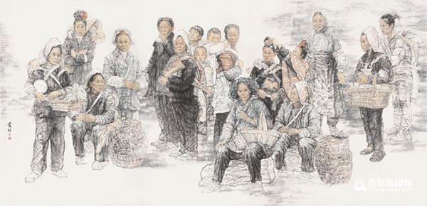 父子画家联展笔墨清华 卢典胜卢明中国画作品展开展